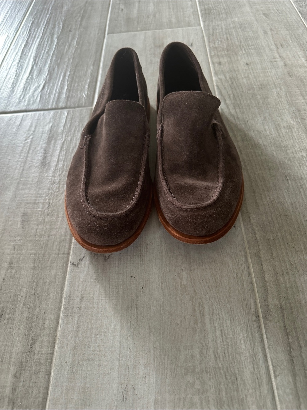 Men's Timberland Boot Company Suede Tauk Point Loafers - Brown